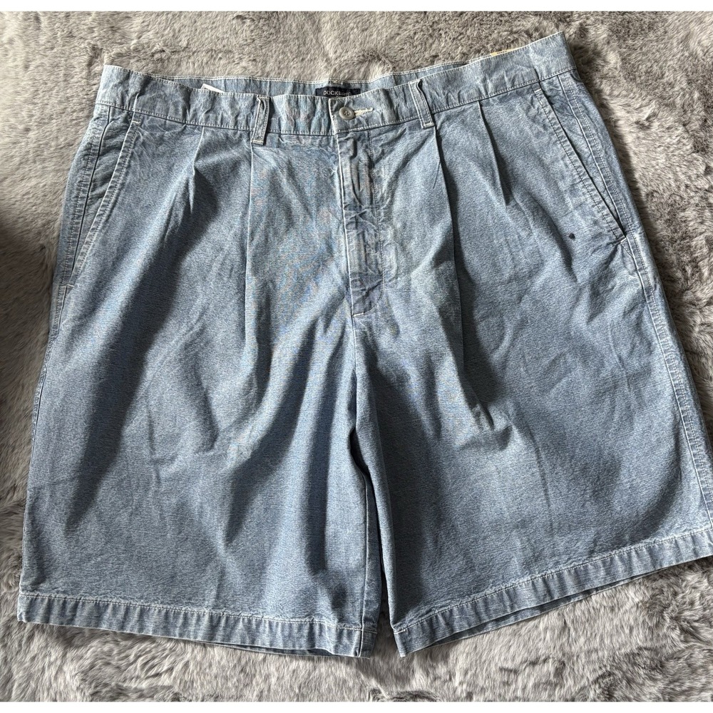 Dockers denim shorts size 38 pleated relaxed fit new with tags